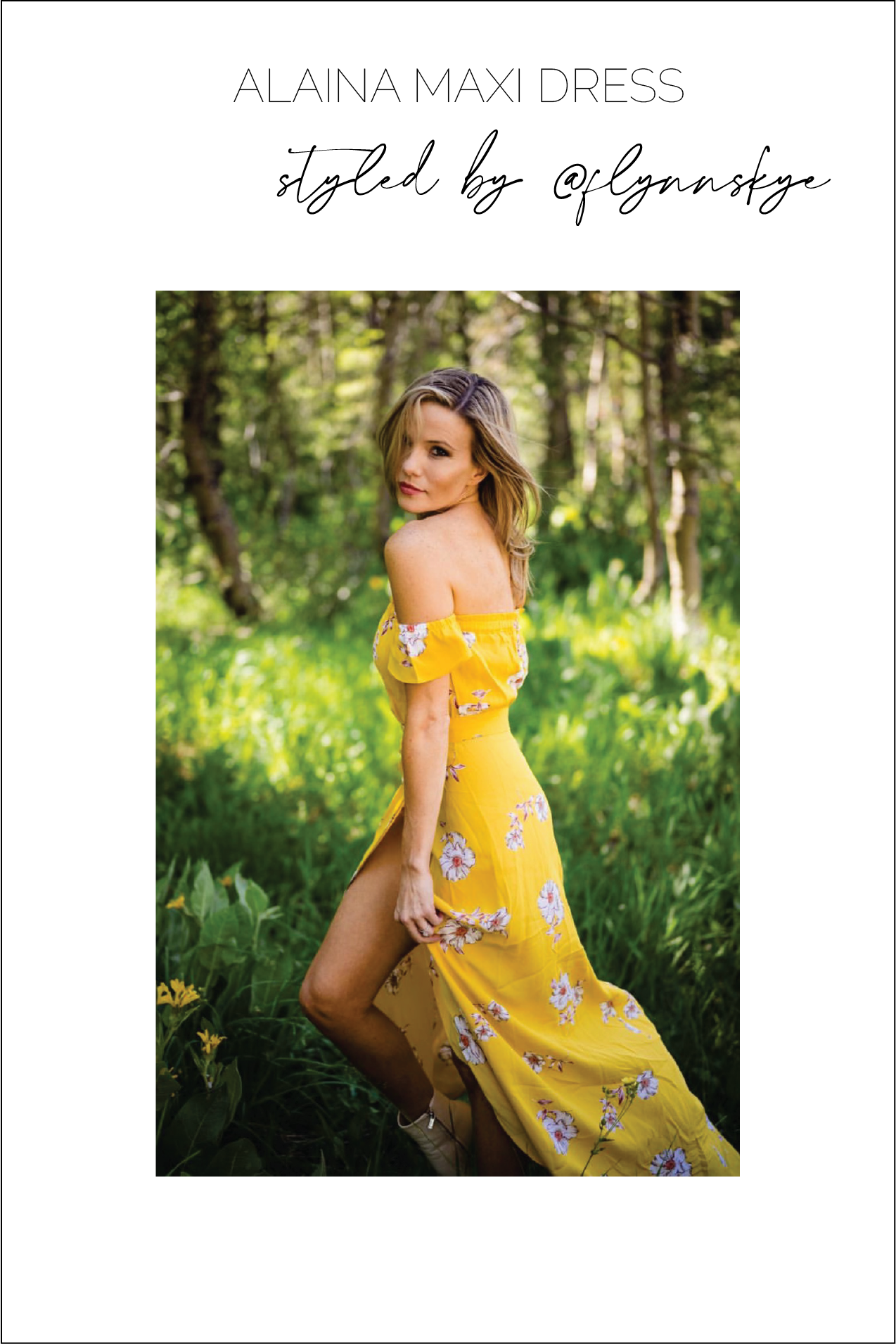 Yellow Floral Maxi Dress Glow Fashion Boutique