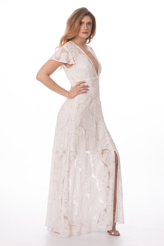 White Luxurious Maxi Dress Glow Fashion Boutique