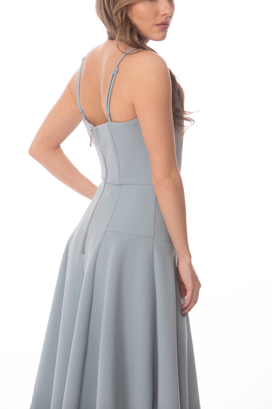 Blue Bridesmaid Petal Dress Glow Fashion Boutique