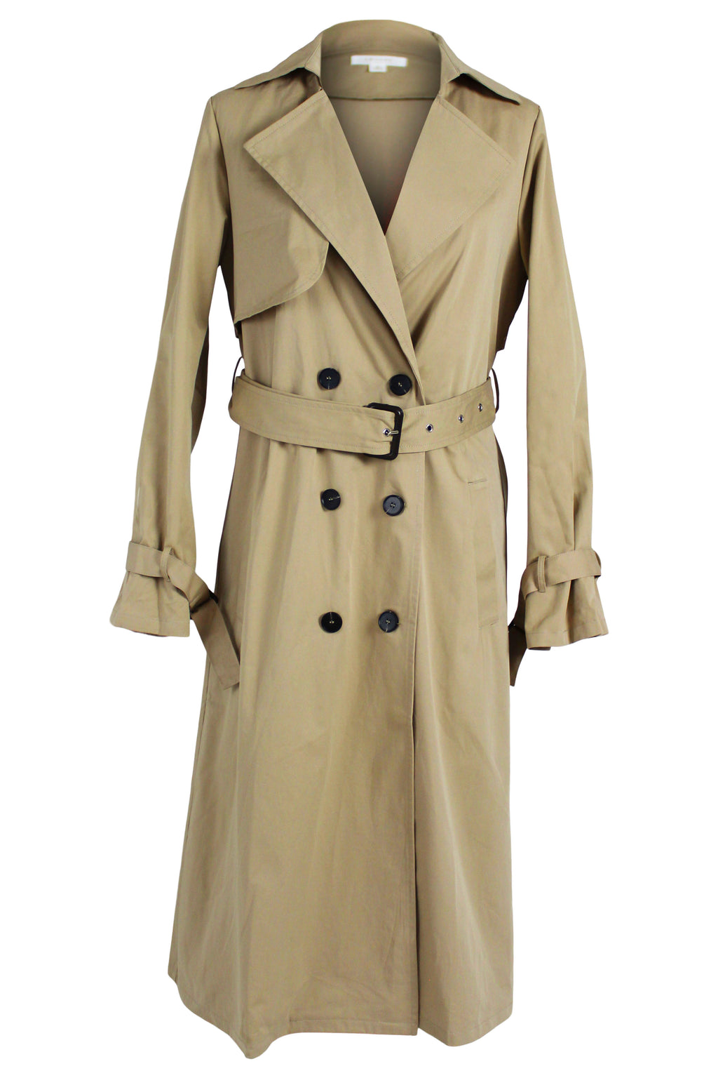 1901 NWT New with Tags Midi Tan Trench Coat Size Medium store Classic Classy