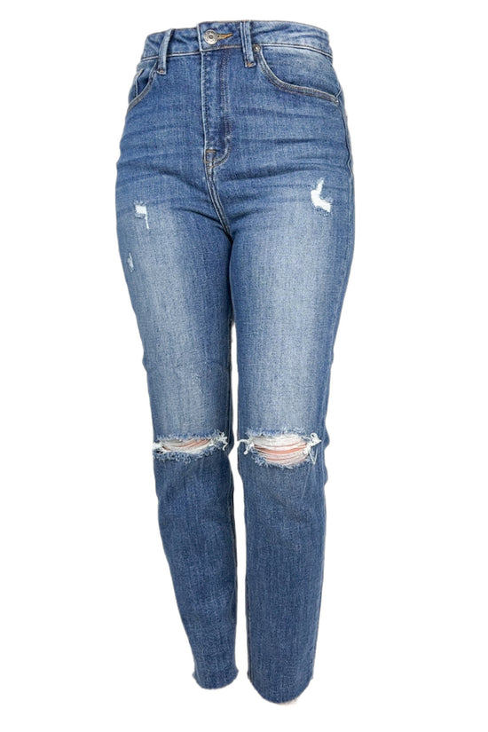 Glow Fashion Boutique Medium Wash Straight Leg Jeans